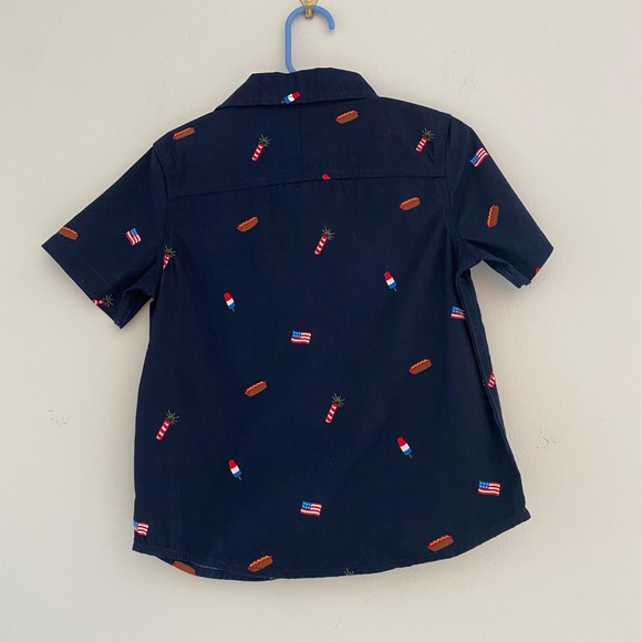 NWT - Gymboree Patriotic Button Down Shirt - 3T - Picture 3 of 8